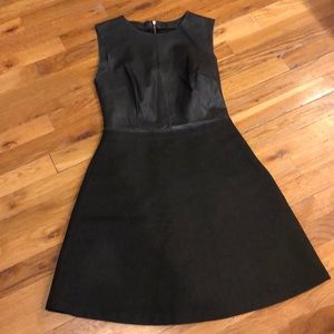 Zara fake leather top dress